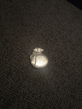 Anson | Vintage Silver-plated Money Bag Money Clip